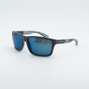 Burberry BE4483 423355 Sunglasses Grey Rectangle Frame, Blue Mirror Lenses